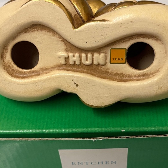 Thun collectors Gold and Cream Lovebird Figurine le papere - Picture 5 of 7